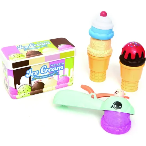 Zoo Troop Magnetisk Issæt – 4 magnetiske kugler & 2 vafler