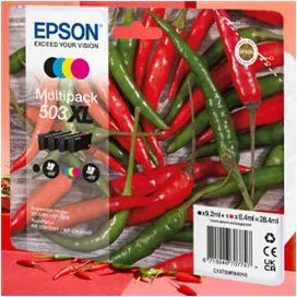 Epson 503 Multipack XL Sort Gul Cyan Magenta - Original Blækpatron