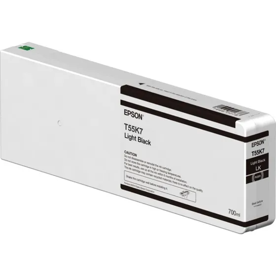 Epson T55K7 Lys Sort Blæk 700 ml