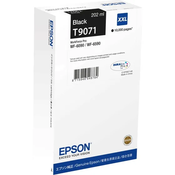 Epson T9071 Sort XXL Blækpatron – 202 ml