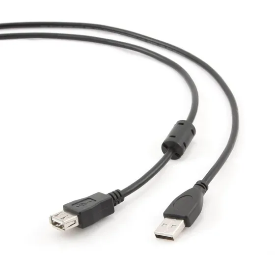 Gembird USB 2.0 A-han/kvinde 1,8 m forlænger kabel, sort