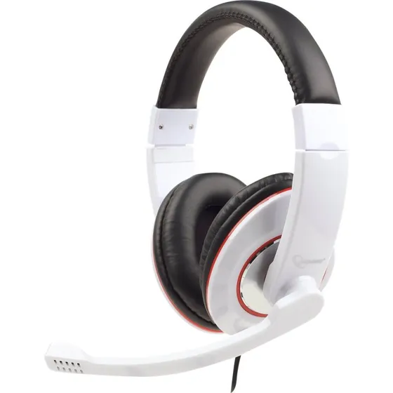 Gembird MHS-001-GW Hvide Kablede Høretelefoner