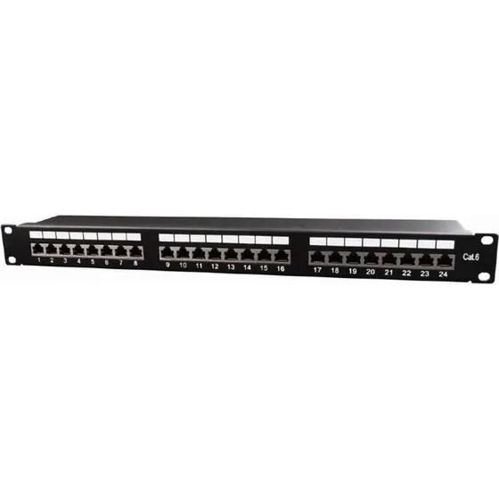 Gembird NPP-C624-002 Patch Panel 24-port CAT6 STP 1U Sort
