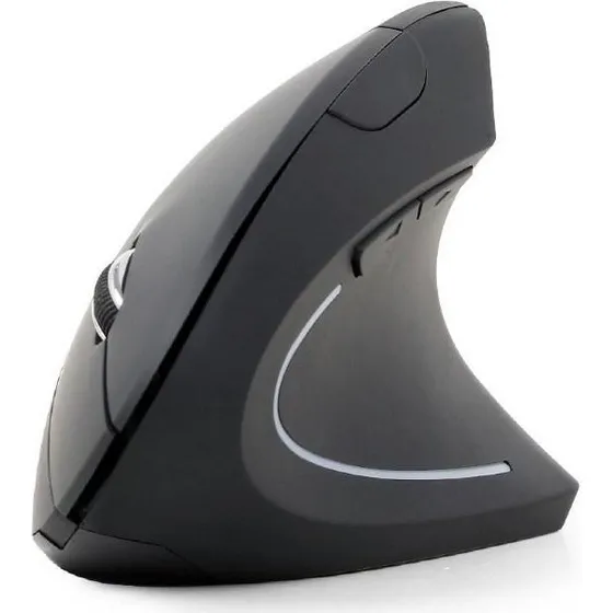 Gembird MUSW-ERGO-01 Trådløs Ergonomisk Lodret Mus, Sort