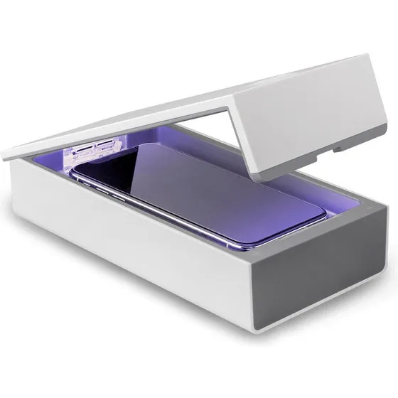 SBS 2-i-1 UV-sterilisator med trådløs oplader 5W – hvid