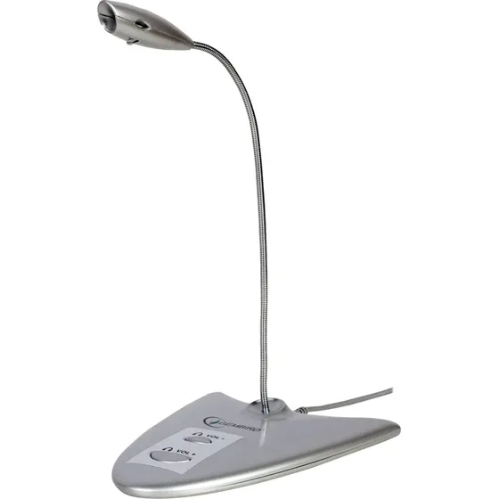 Gembird MIC-DU-01 USB-Mikrofon Sølv, -40dB