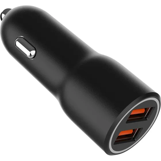 Gembird Bilstrømsadapter 36W, QC3.0, 2 USB Type A, sort