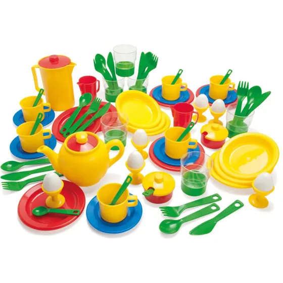 Dantoy Legeservice 78 dele – plastik spisestel til 6 personer