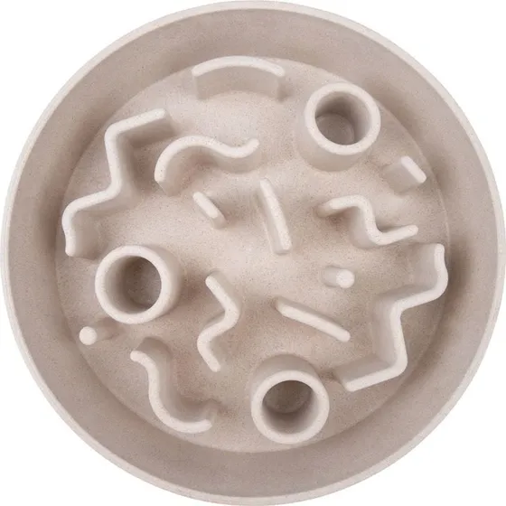District70 Bamboo Slow Feeder Merengue L - 28 cm, Beige