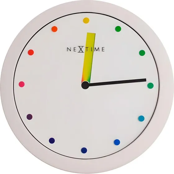 Nextime 3047 Vægur 28 cm, Hvid, Stille