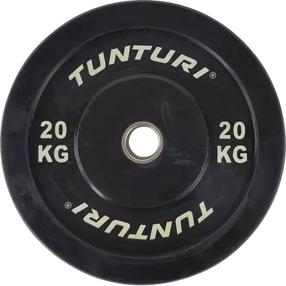 Tunturi Bumper Plate 20 kg - Sort