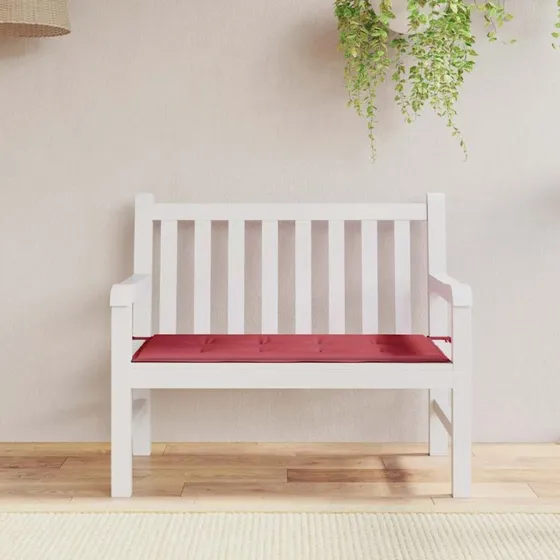 Hynde Til Havebænk Oxfordstof - Creme, 180 x 50 x 3 cm