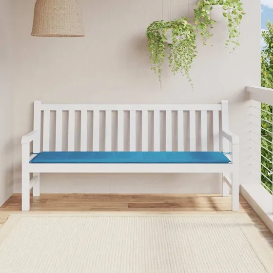 vidaXL Hynde til Havebænk 180x50x3 cm, Blå, Oxfordstof