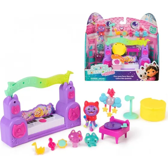 Spin Master Gabby's Dollhouse Paw-Some Party Room Story Set
