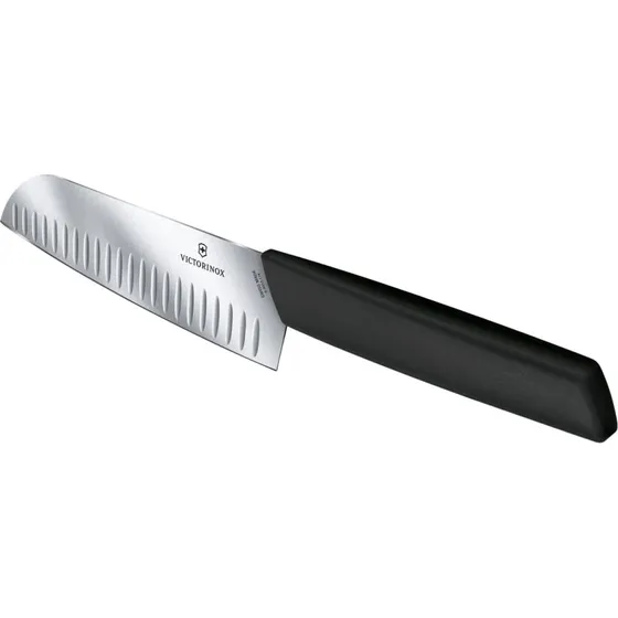 Victorinox Swiss Modern Santoku-kniv 17 cm sort