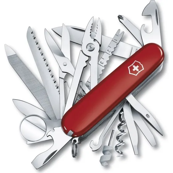 Victorinox Swiss Champ Multiværktøj, 33 Funktioner, Rødt, 91 mm