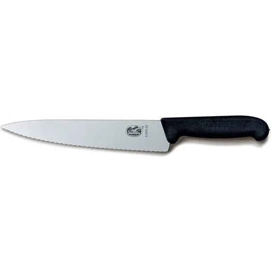 Victorinox Takket Kokkekniv 22cm med Fibrox-skæfte