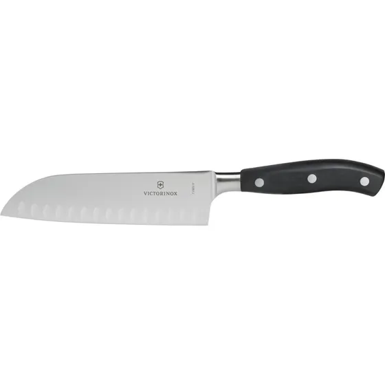 Victorinox Santoku Knife 17 cm, Sort, Smedet Granton Edge