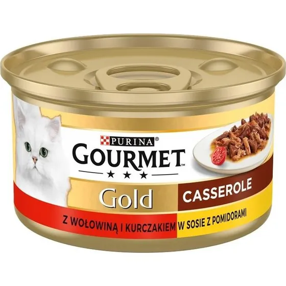 Purina Gourmet Gold Casserole Oksekød & Kylling 85 g