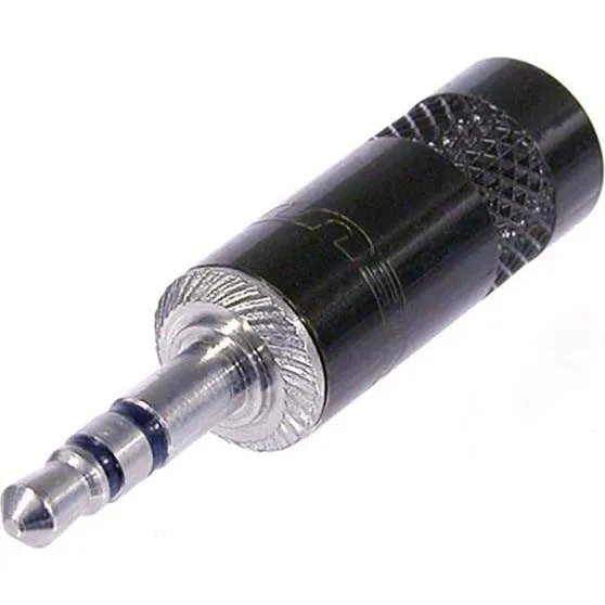 Neutrik Stereo Stik 3.5 mm Han Sort