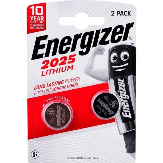Energizer CR2025 3 V 2 stk. lithium knapcelle batterier