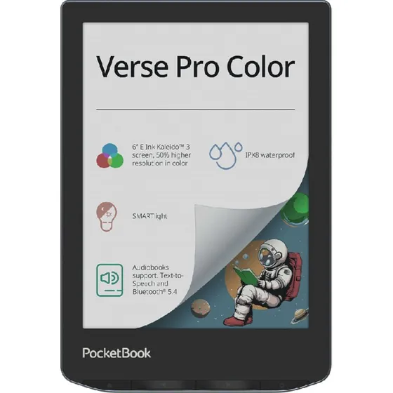 PocketBook Verse PRO Color 6" 16GB Sort Blå
