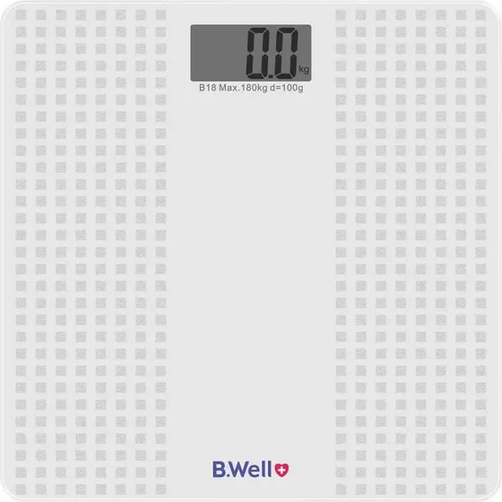 B.WELL PRO-166 Badevægt med 6 mm Glasplatform