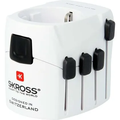 Rejseadapter Verden PRO Jordet, 1575 W, Schweiz-design
