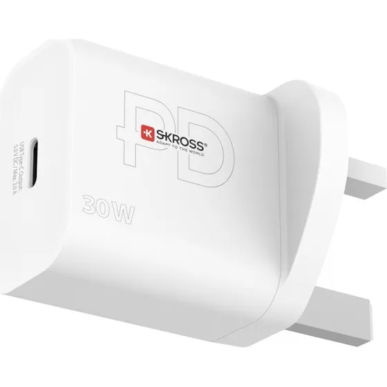 SKROSS Power Charger UK USB-C PD 30W