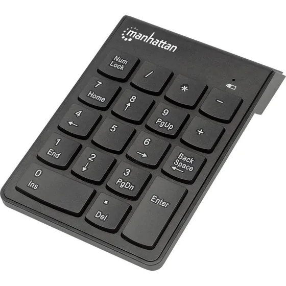 Manhattan Trådløst Numerisk Tastatur 18 Taster, Sort, 2,4 GHz