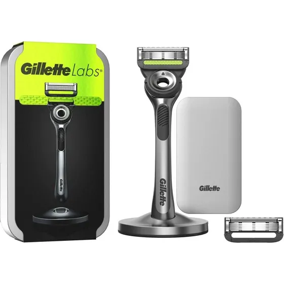 Gillette Labs Magnetisk Stativ & Rejseetui 2 stk med Eksfoliering