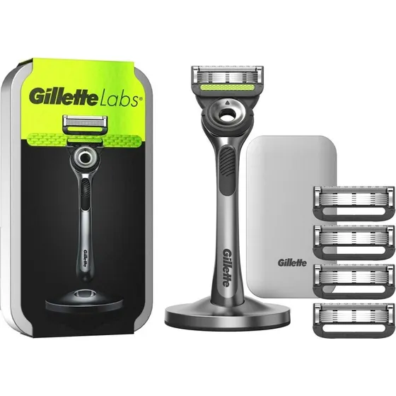 Gillette Labs Magnetisk Stativ & Rejsetaske med 5 Blade