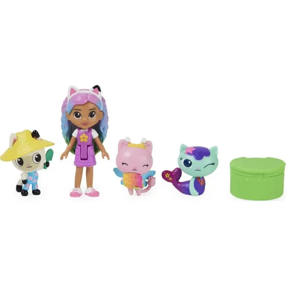 Gabbys Dollhouse Friends Figursæt – 4 samlebare figurer med delivery