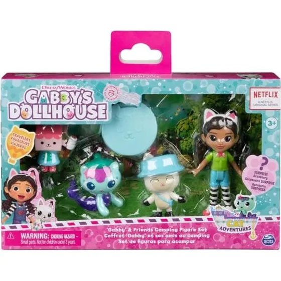 Gabby & Friends Camping Figur Set med Dukkehus