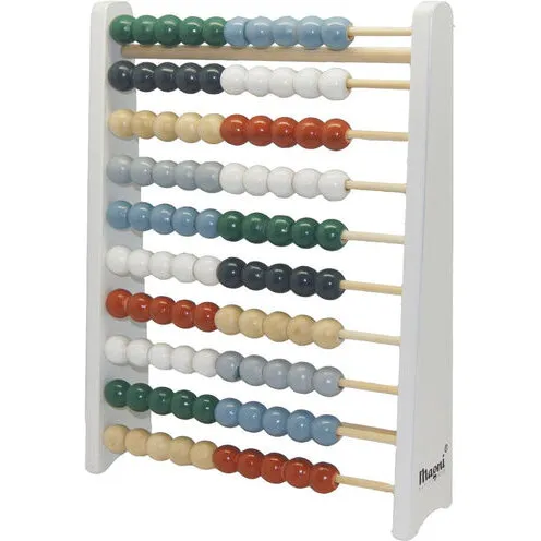 Magni Kugleramme i træ, hvid