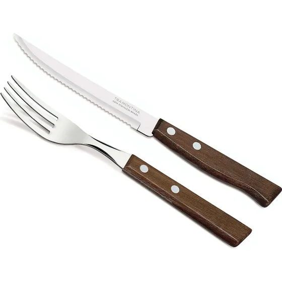 Tramontina Steakbestik 12 dele, mørkt træ