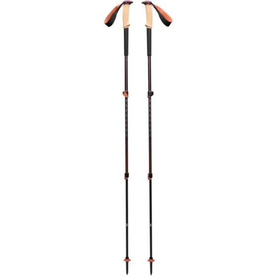 Black Diamond Trail Cork Vandrestave, 1 Par, 100-140 cm, Antracit/Orange