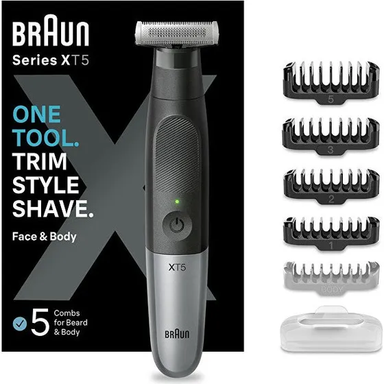 Braun X-serien XT5100 Wet & Dry Trimmer, Sort