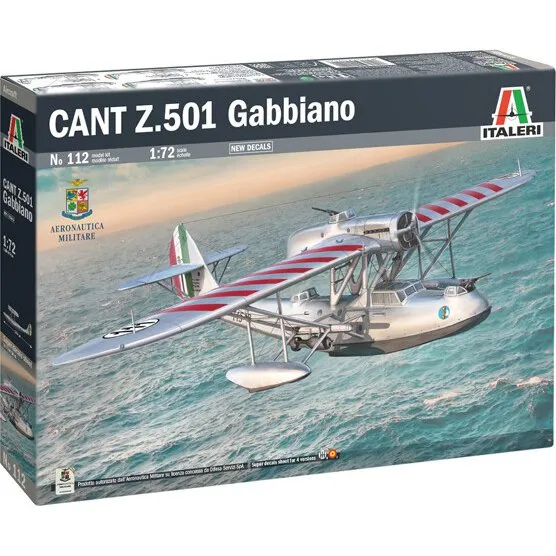 Italeri CANT Z.501 Gabbiano 1:72 Modelfly Byggesæt