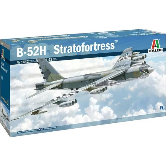 Italeri 1/72 B-52H Bomber Modelfly Byggesæt