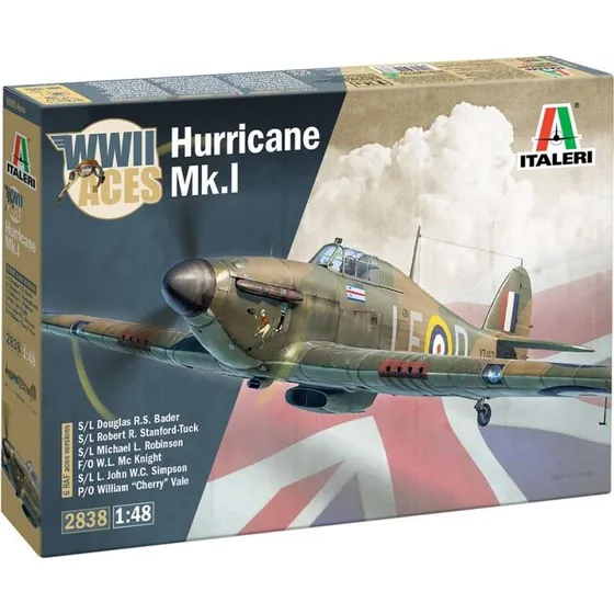 Italeri Hurricane Mk 1 WWII Aces 1:48 Byggesæt