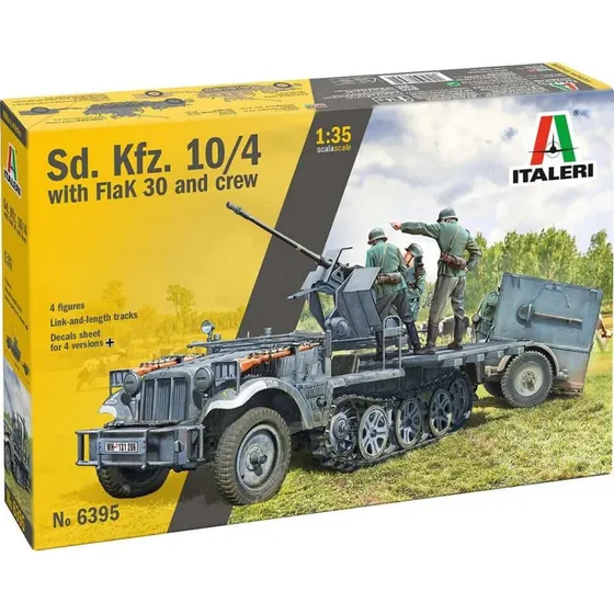 Italeri Sd.kfz 10/4 med Flak 30 og Besætning – 1:35