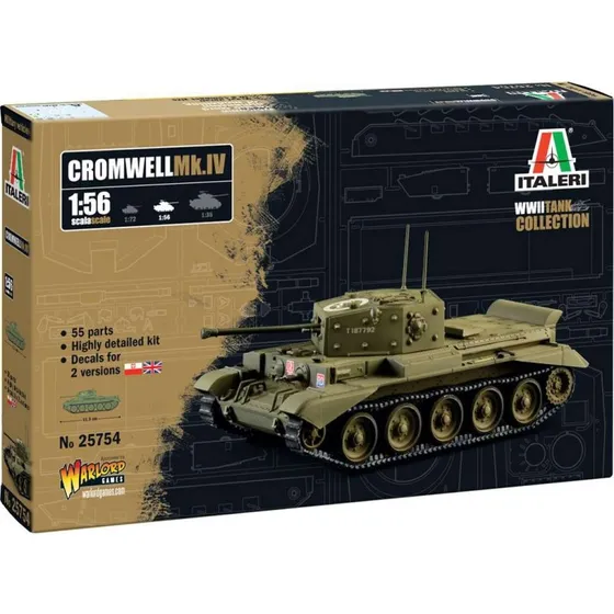 Italeri Cromwell Mk. IV 1:56 Modeltank Byggesæt