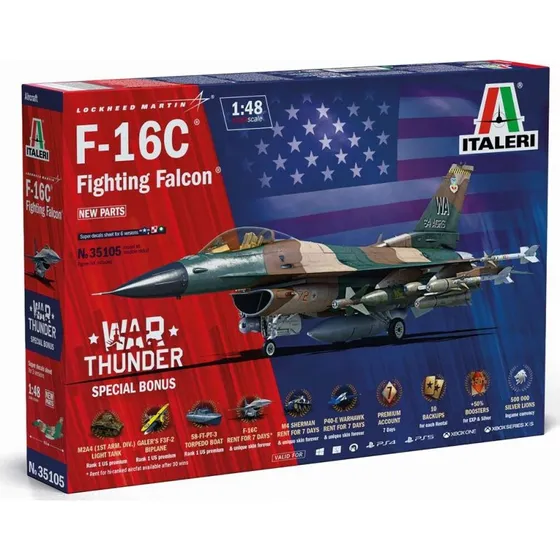 Italeri F-16C Fighting Falcon 1:48 - Klar til at flyve