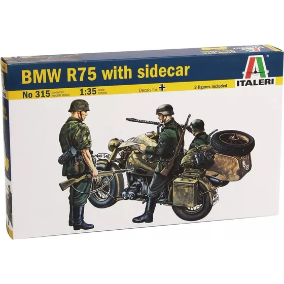 Italeri BMW R75 med Sidevogn 1:35 Byggesæt