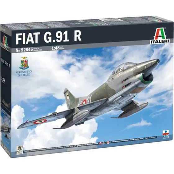 Italeri 92645 Fiat G.91 R 1:48 Modelfly Byggesæt