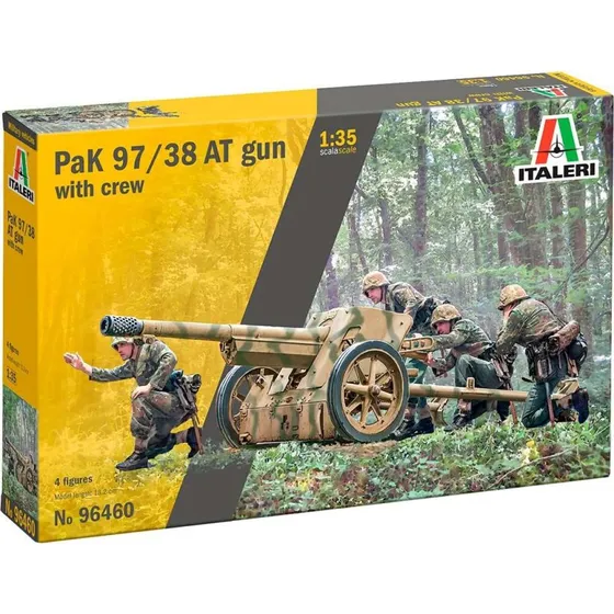Italeri Pak 97/38 At Gun med 4 Figurer 1:35