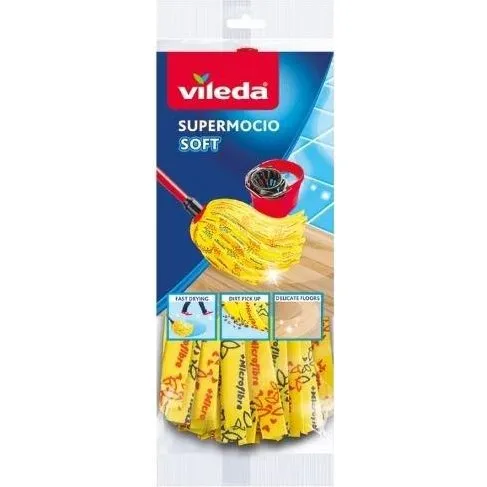 Vileda SuperMocio Soft Moppehoved, Gul, Erstatning