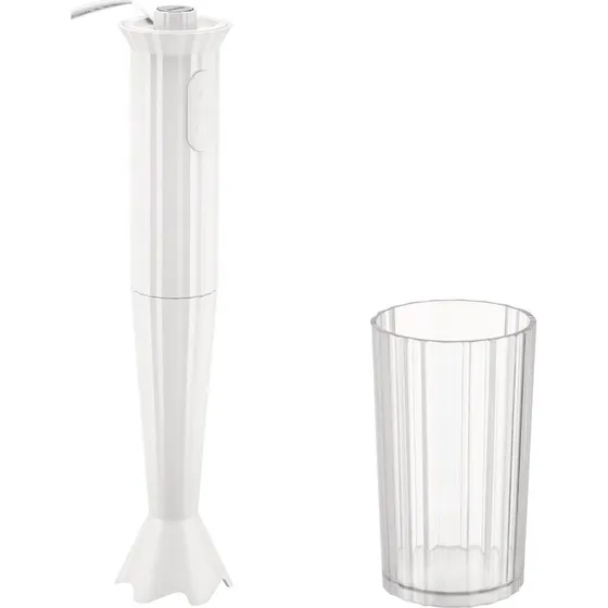 Alessi MDL10 Plissé Stavblender, Hvid