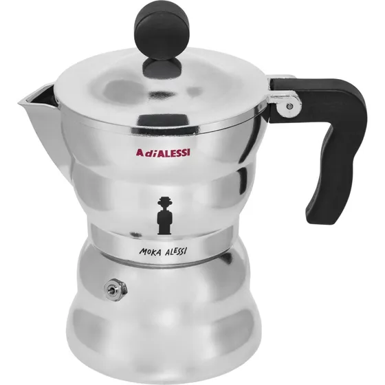 Alessi Moka Espressokande 3 Kopper Aluminium